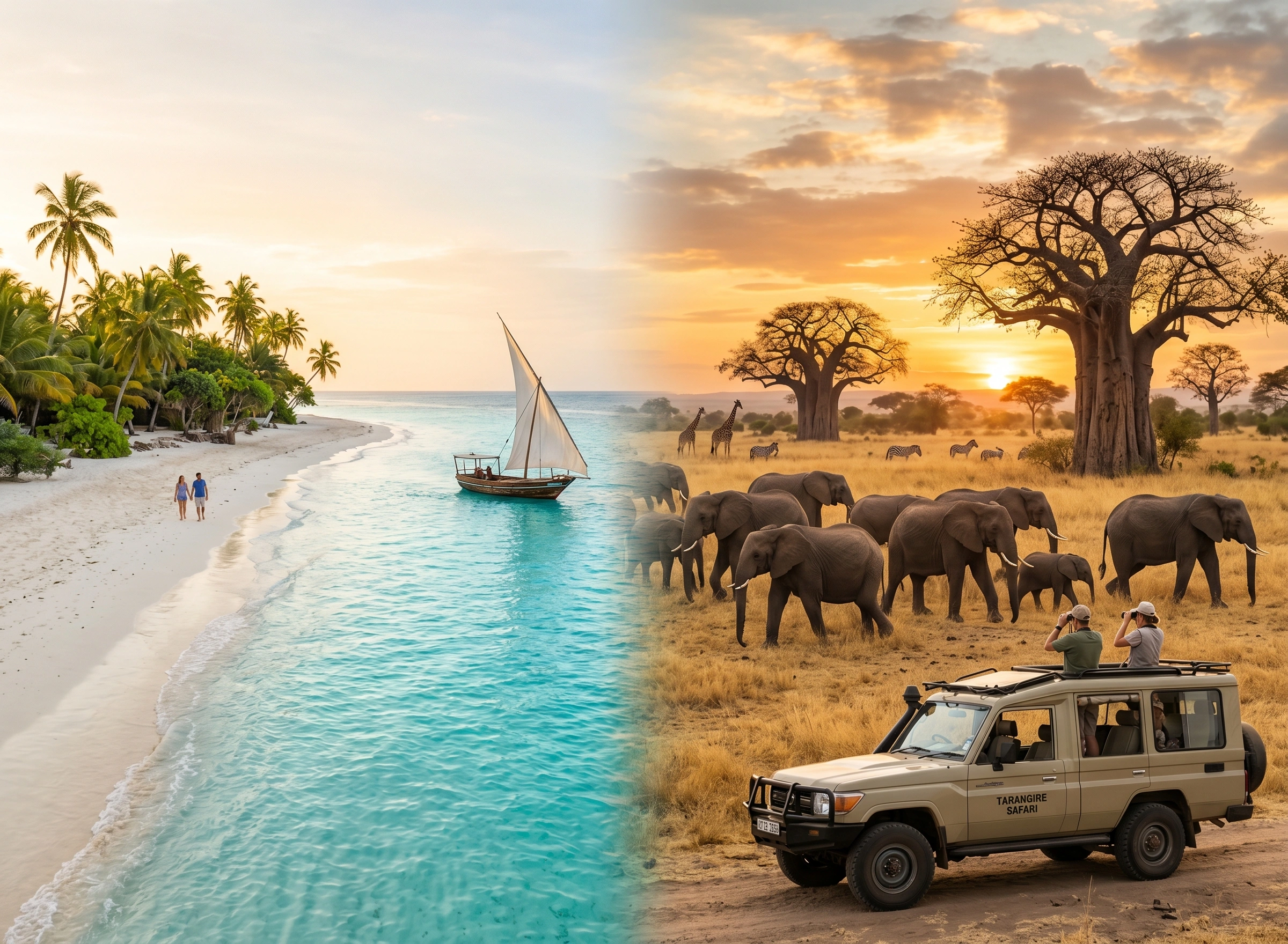 4 Days Fly from Zanzibar to Tarangire