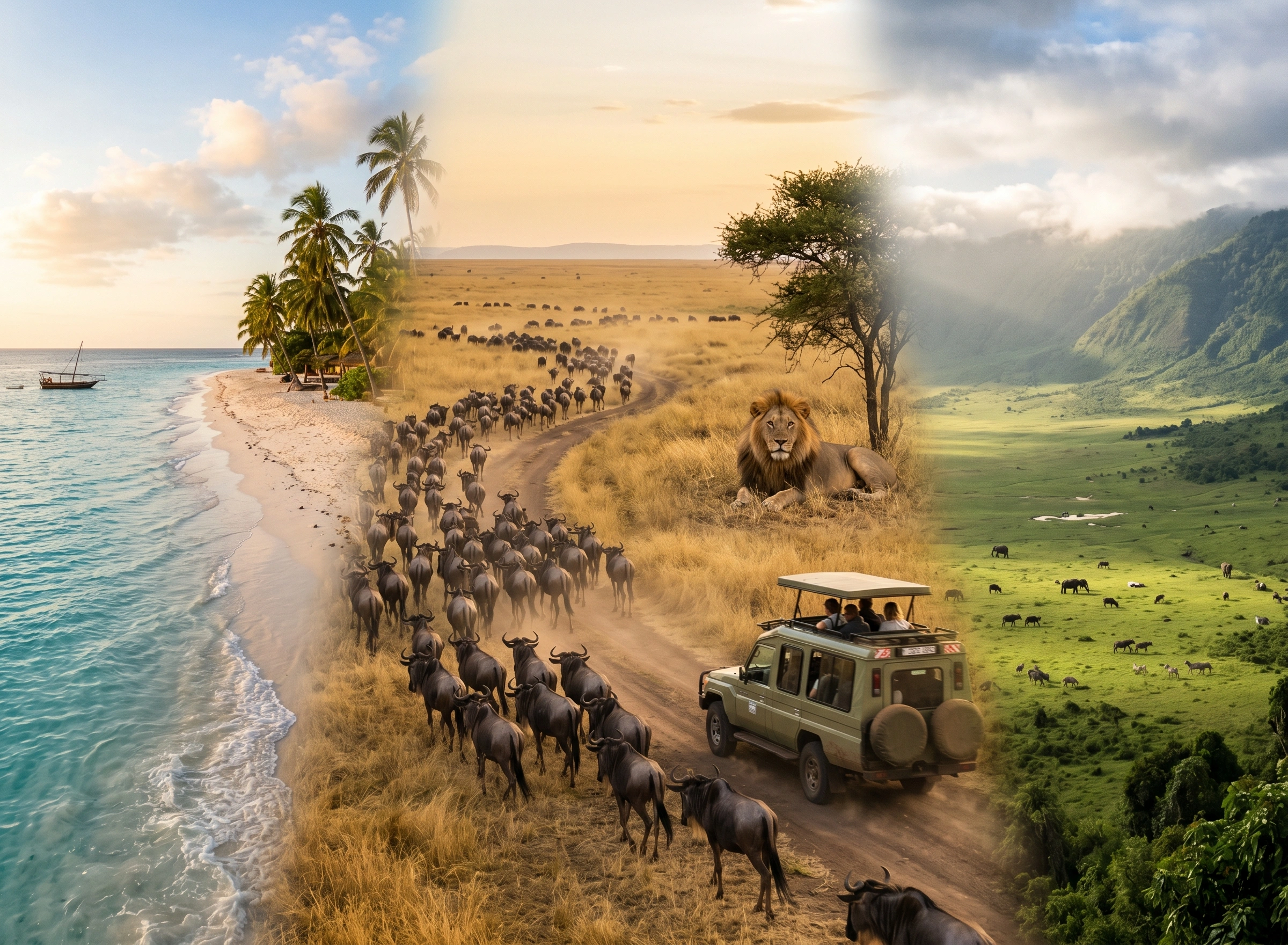 4 Days Zanzibar – Serengeti – Ngorongoro Safari