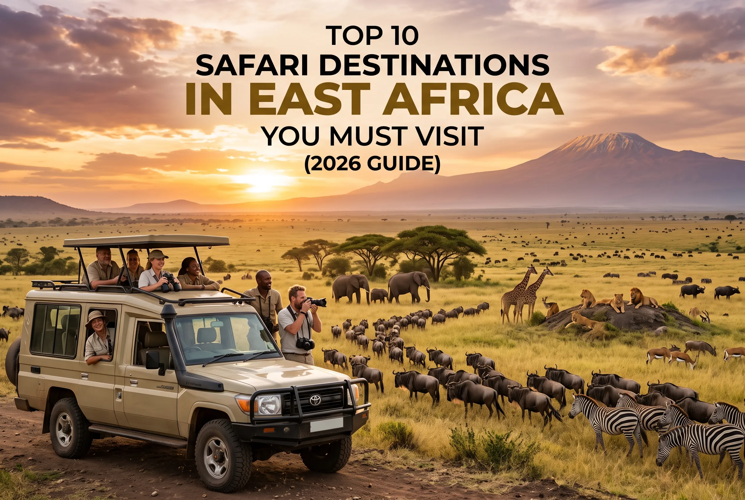 Top 10 Safari Destinations in East Africa You Must Visit (2026 Guide)
