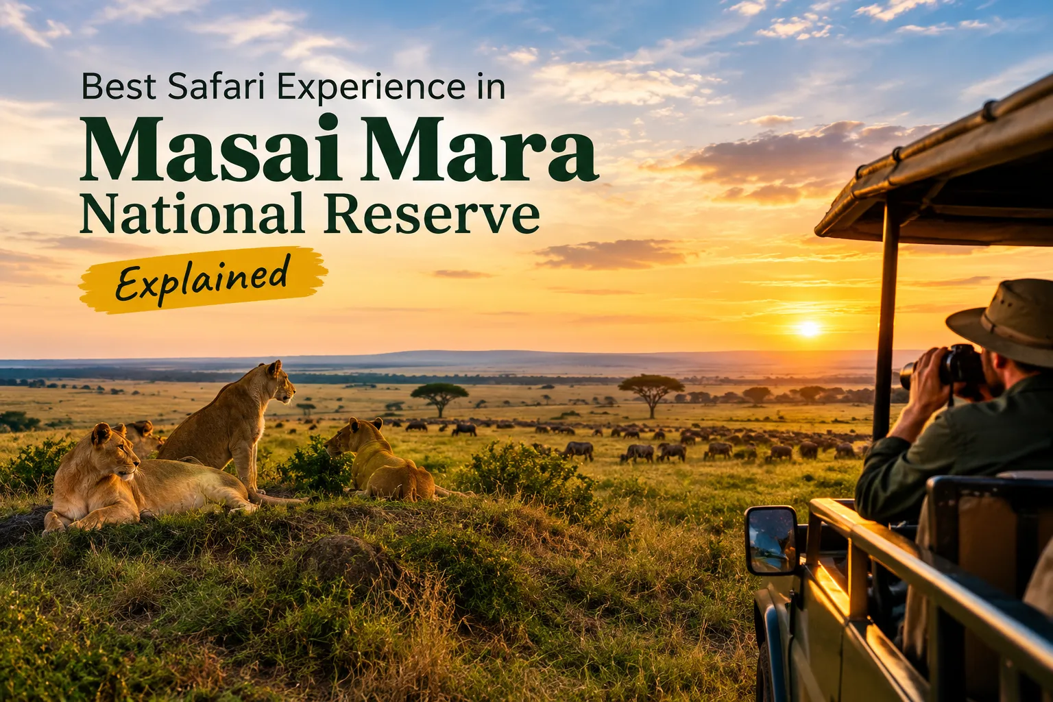 Best Safari Experience in Masai Mara National Reserve Explained