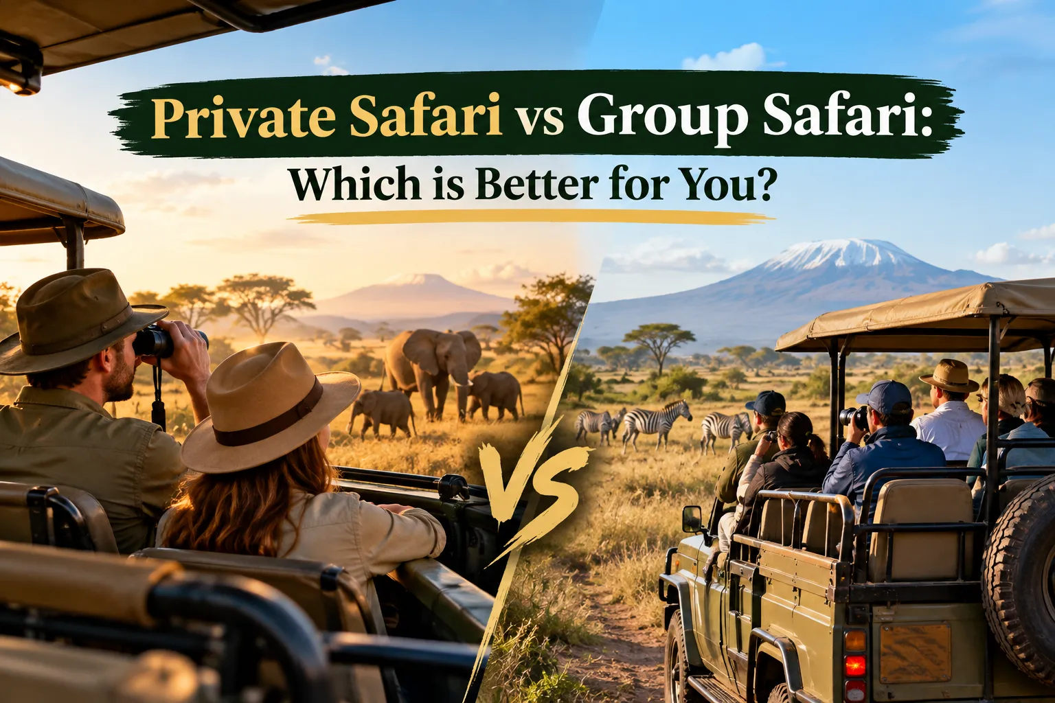 Private Safari vs Group Safari: Which is Better for You?