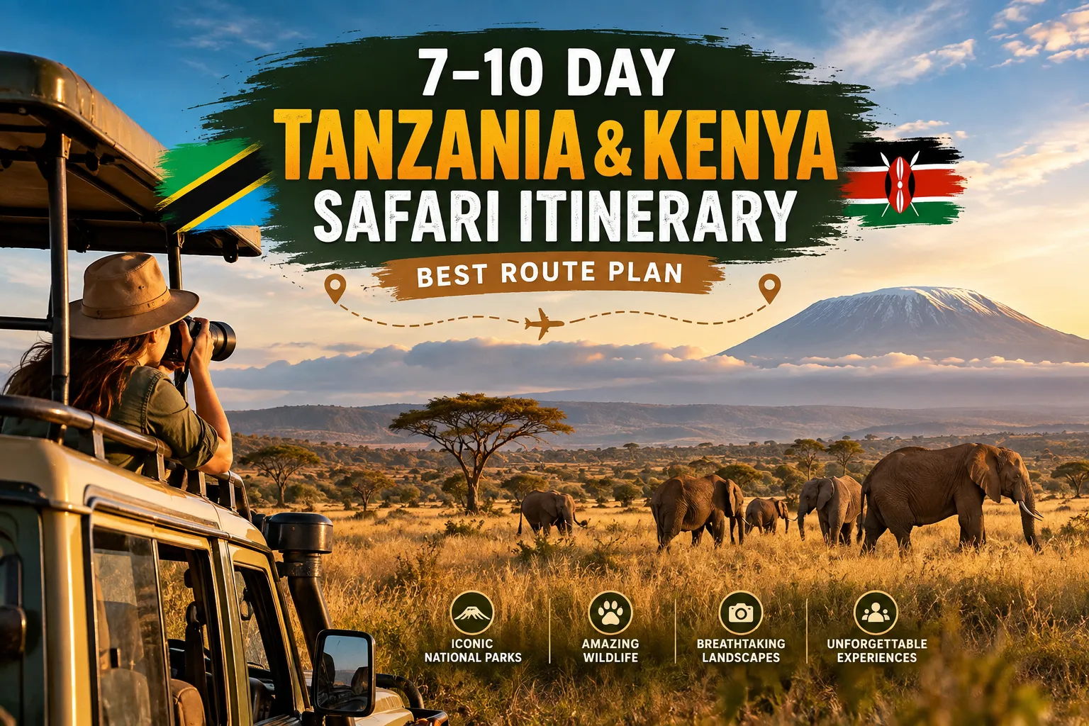 7–10 Day Tanzania & Kenya Safari Itinerary (Best Route Plan)